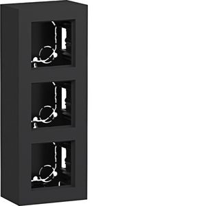 Behuizing 3-voudig hoog design opbouw A.8 nachtzwart mat