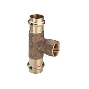 T-koppeling verlopend Sanpress brons 28x3/4" bn.x28mm 2217.2
