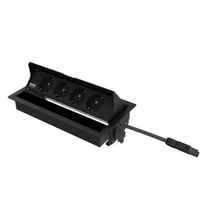 Bureau-inbouwunit Joule zwart 4x WCD