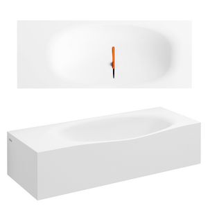 Fontein 650mm met kranenbank links aluite Plus Hammock