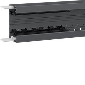 Lengte a 2m. Bodemprofiel BRN65 65x130mm pvc 2m zwart