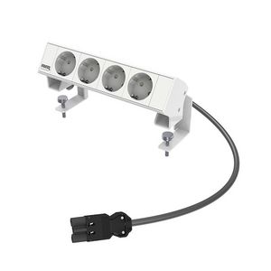 Bureau-opbouwunit Ampere wit 4x WCD