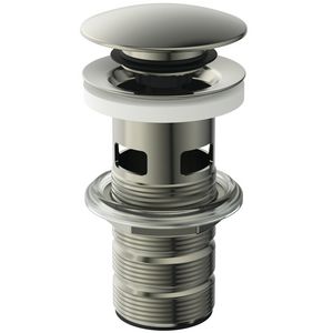 LUXURY CLICKER BASIN WASTE SLOTTED silver storm (rvs look)