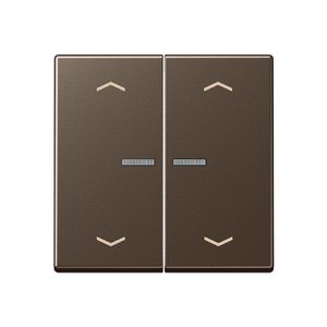 Stuurafdekking A500 2voudig mokka pijl HOME
