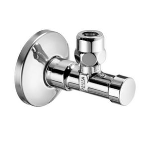 Hoekstopkraan chroom 1/2 x 3/8-10mm met beveiligde bediening incl. rozet