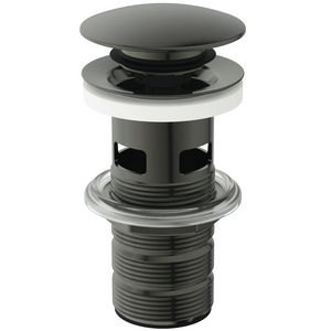LUXURY CLICKER BASIN WASTE SLOTTED magnetic grey (grijs)
