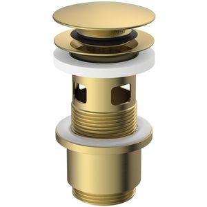 LUXURY CLICKER BASIN WASTE SLOTTED brushed gold (mat goudkleurig)