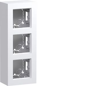 Behuizing 3-voudig hoog design opbouw A.8 lichtwit mat