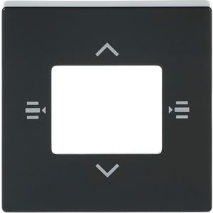 Afdekplaat 6-voudig bedieningselement KNX jaloezie antraciet