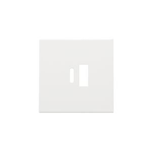 Afwerkingsset dubbele smart USB-A-/USB-C-lader white c.