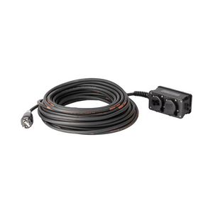 Verlengkabel 25mtr. H07RN-F 3G2,5 randaarde 2x2 zwart krimpkous