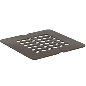 Ultra flat solid afdekrooster v.douchevloer mokka