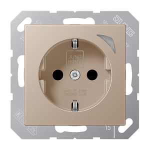 Wandcontactdoos A500 champagne Saf.+ HOME