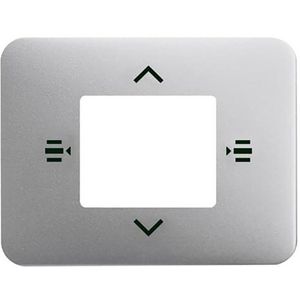 Afdekplaat 6-voudig bedieningselement KNX jaloezie titanium