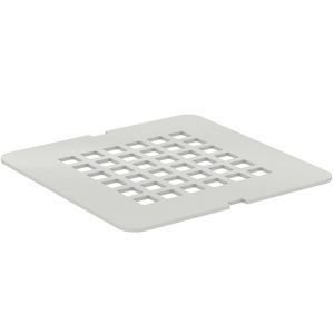 Ultra flat solid afdekrooster v.douchevloer wit