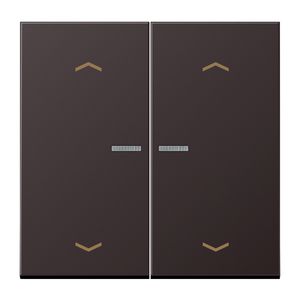 Stuurafdekking LS 2voudig alu dark pijl HOME
