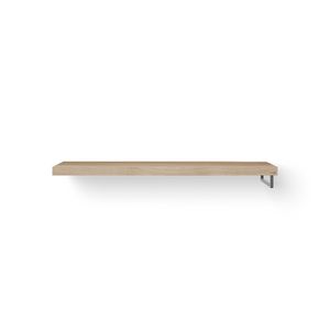 Wastafelblad Base Wood eiken 160cm RVS 1x handdoekbeugel RE.