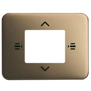 Afdekplaat 6-voudig bedieningselement KNX jaloezie brons