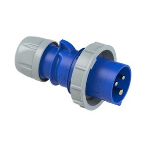 CEE-stekker / contactstop 16A 3p 230V 6h blauw IP67 Shark VVE=10