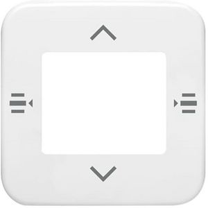 Afdekplaat 6-voudig bedieningselem KNX jaloezie alphinewit