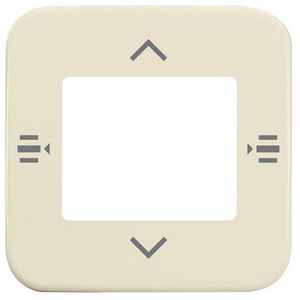 Afdekplaat voor 6-voudig bedieningselement KNX jaloezie wit