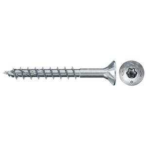 Spaanplaatschroef PowerFast 4X30mm TX verzonken kop verzinkt VVE=1000
