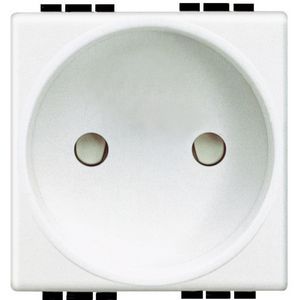 Wandcontactdoos 2-polig cebec 2 modulen Livinglight