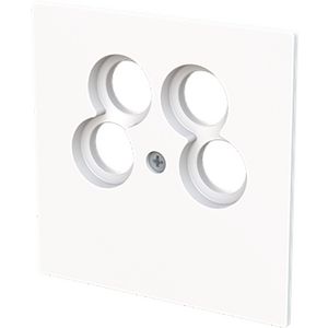 Centraalplaat 50 x 50 Ankaro antenne art-wit (1743/10-04-44G)