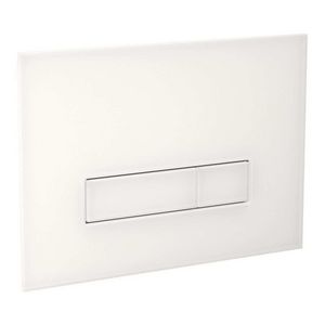 Bedieningsplaat Orbit EC 2-toets Glaslaminaat Bianco matt