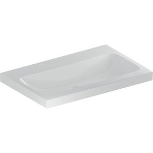 iCon Light wastafel 75x48cm z/kraangat z/overloop wit