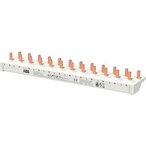 Verzamelrail voor DS301C Enkel fase+N 12 modules