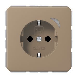 Wandcontactdoos CD500 goudbruin Saf.+ HOME