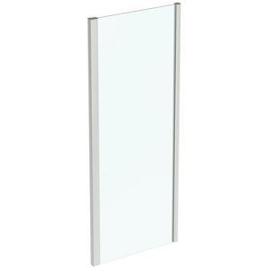 Douche zijwand I.LIFE 85cm omkeerbaar ideal clean zilver excl. muursteunen