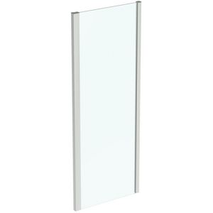 Douche zijwand I.LIFE 80cm omkeerbaar ideal clean zilver excl. muursteunen