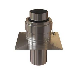 Schoorsteenafdekking Rolux cascade + uitmonding 160mm