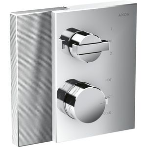 AXOR Edge inb therm+stop-+omstelkraan Diamond Cut chroom