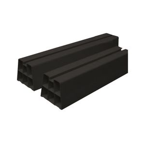 Doos a 2st. Opstelbalken Kunststof 1000x90x80 zwart