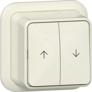 Wipjaloeziedrukcontact pijlen K/P25 Opbouw creme wit