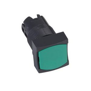Kop voor vierkante drukknop Terugvering Ø16mm Groen