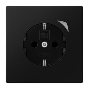 Wandcontactdoos LS990 grafietzwart mat Saf.+ HOME