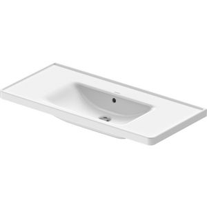 D-NEO #236710 wastafel 1005mm wit zonder kraangat met overloop