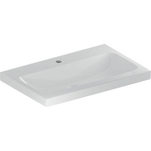 iCon Light wastafel 75x48cm met kraangat zonder overloop wit
