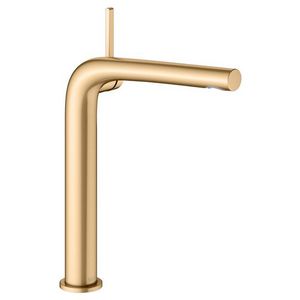 1-hendel wastafelmengkraan 240 afvoergarnituur messing geborsteld