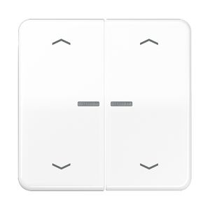 Stuurafdekking CD 2voudig alpinwit pijl HOME