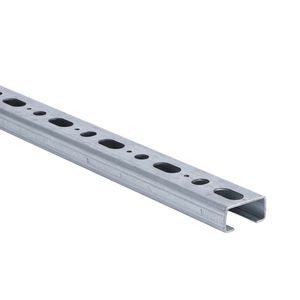 Lengte a 6m. montagerail RapidRail verzinkt WM0 27x18mm