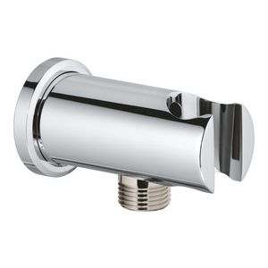 Rainshower wandaansluitbocht 1/2" met houder ronde rozet chroom