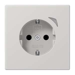 Wandcontactdoos LS990 lichtgrijs Saf.+ HOME