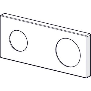 Rozet chroom 175x 75mm 59913868