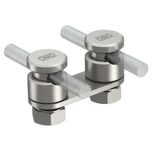 Verbindingsklem twee ronde geleiders 8-10mm rvs A VVE=10