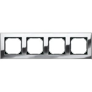 Afdekraam-M-Elegance-4-voudig-Metaal-Chroom